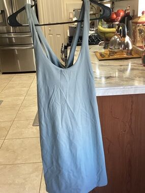 Soft green Sleeveless Tennis 
 Dress with built in bra